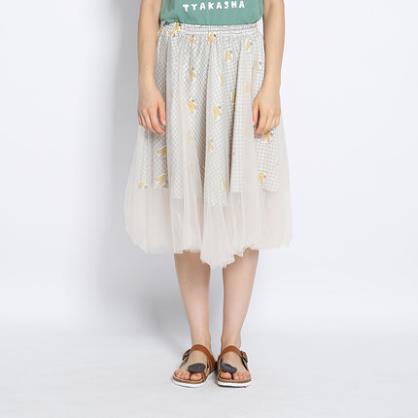 TYAKASHA2015塔卡沙文具系列A4纸数码印花松紧腰网纱半裙